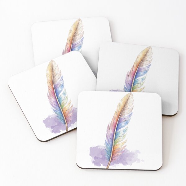 Aperçu de l'œuvre Plume - Style Aquarelle Coloré créée et vendue par FernLiz.