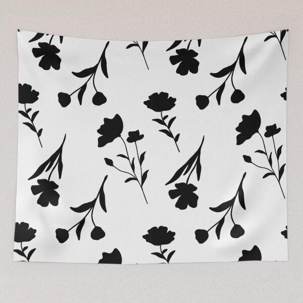 Item preview, Beautiful b&w flower pattern.  designed and sold by ShazellArt.