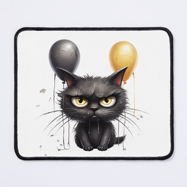 Item preview, Purrfectly Mischievous Black Cat Balloon Bonanza! designed and sold by dcohea.