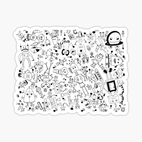 Item preview, Fun Robots designed and sold by TheMuddyCatCo.