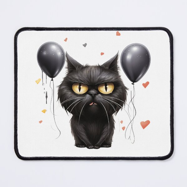 Item preview, Purrfectly Mischievous Black Cat Balloon Bonanza! designed and sold by dcohea.