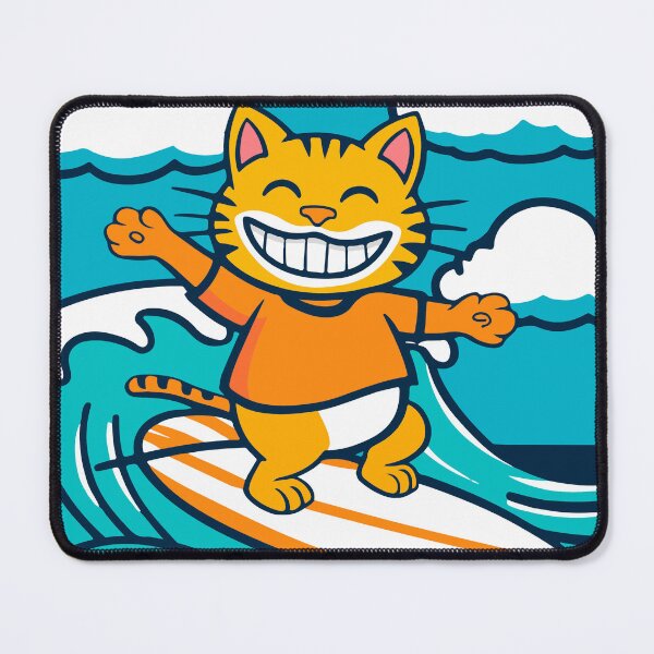 Item preview, Surfing Cat Kitty designed and sold by Timegraf.
