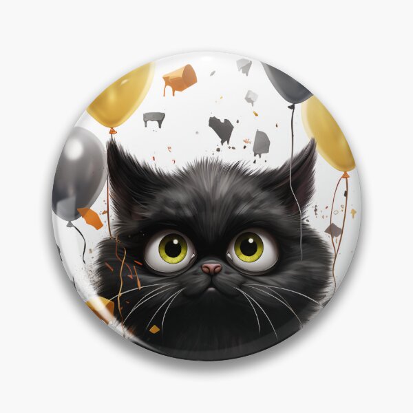 Item preview, Purrfectly Mischievous Black Cat Balloon Bonanza! designed and sold by dcohea.