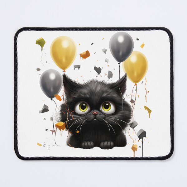 Item preview, Purrfectly Mischievous Black Cat Balloon Bonanza! designed and sold by dcohea.