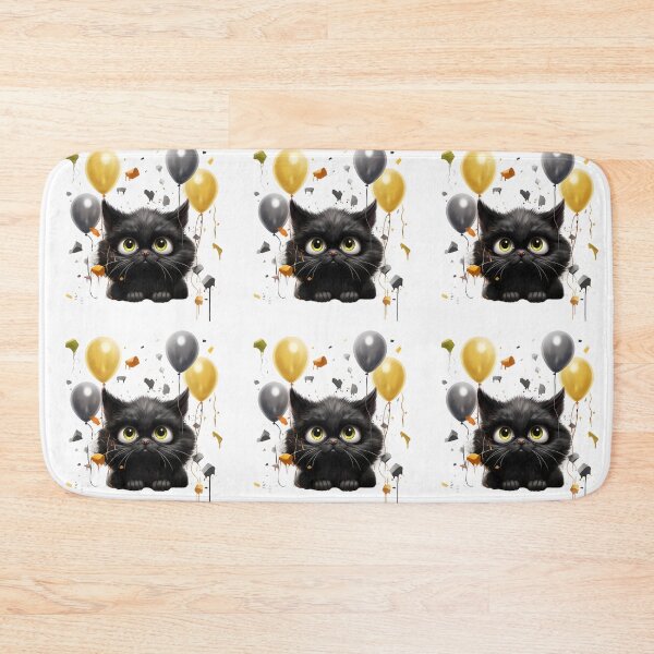 Item preview, Purrfectly Mischievous Black Cat Balloon Bonanza! designed and sold by dcohea.