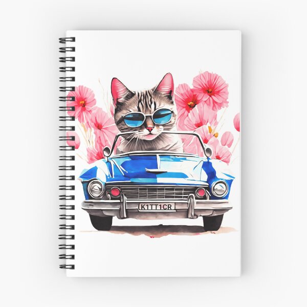 Item preview, Funny Cool Cat Driving his Classic Car designed and sold by Diane Gotti.