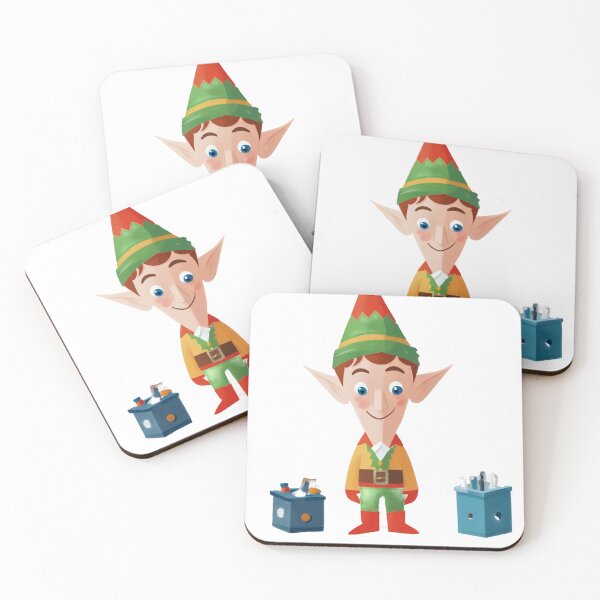 Item preview, Little Elf Examines Gift Boxes designed and sold by omerfdln34.