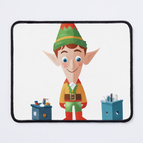Item preview, Little Elf Examines Gift Boxes designed and sold by omerfdln34.