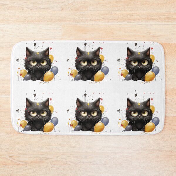 Item preview, Purrfectly Mischievous Black Cat Balloon Bonanza! designed and sold by dcohea.