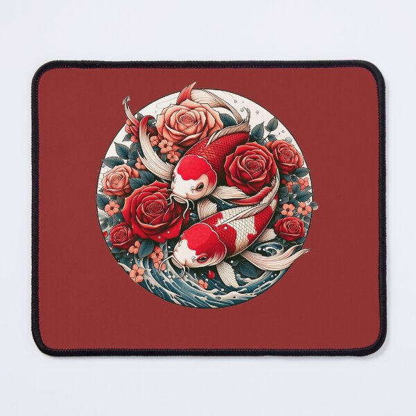 Item preview, Koi and Roses designed and sold by FrictionMaxxing.