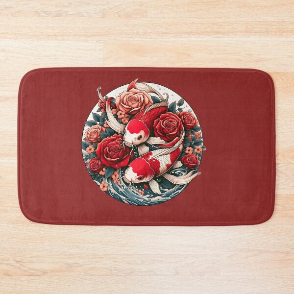 Item preview, Koi and Roses designed and sold by FrictionMaxxing.
