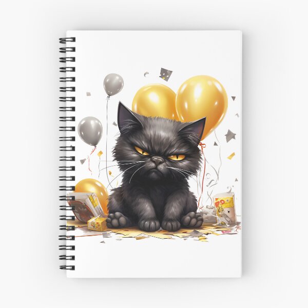 Item preview, Purrfectly Mischievous Black Cat Balloon Bonanza! designed and sold by dcohea.