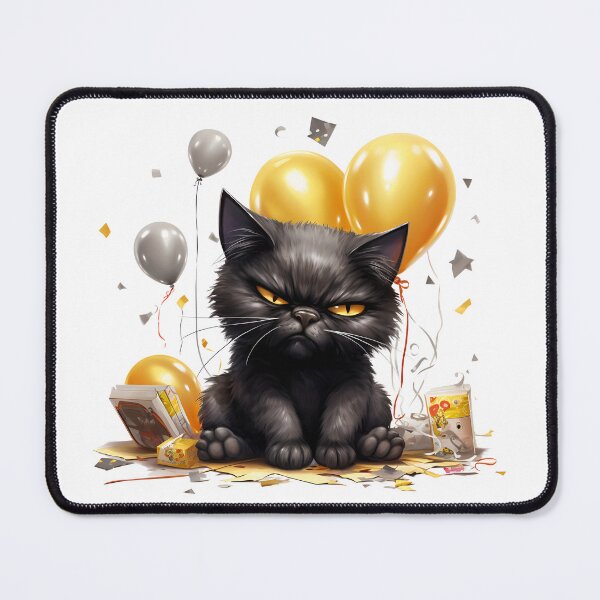 Item preview, Purrfectly Mischievous Black Cat Balloon Bonanza! designed and sold by dcohea.