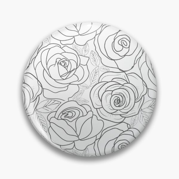 Item preview, Beautiful b&w flower pattern.  designed and sold by ShazellArt.