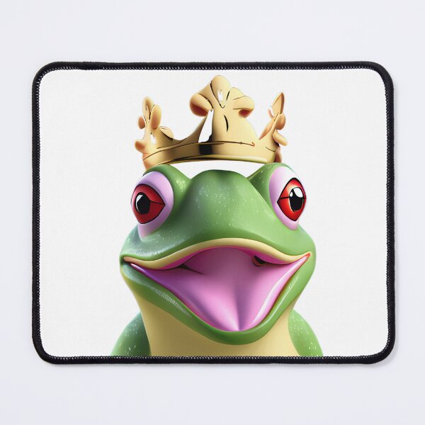 Item preview, Happy prince frog designed and sold by RoseAIArtRhythm.