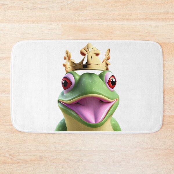 Item preview, Happy prince frog designed and sold by RoseAIArtRhythm.