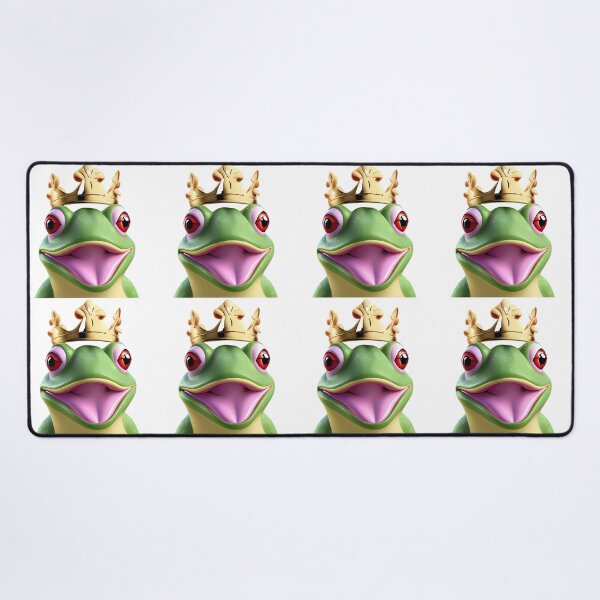 Item preview, Happy prince frog designed and sold by RoseAIArtRhythm.