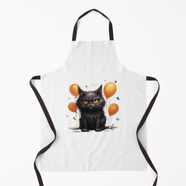 Item preview, Grumpy Funny and Purrfectly Mischievous Black Cat Balloon Bonanza! designed and sold by dcohea.
