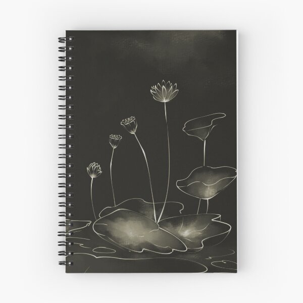 Aperçu de l'œuvre Fleurs à l'encre dorée créée et vendue par Ellia Arts.