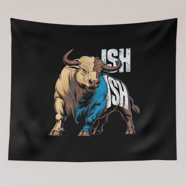 Item preview, BULL-ISH GRAFFITI BULL designed and sold by justyna-s28.