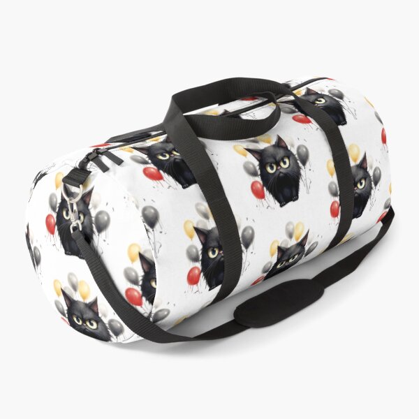 Item preview, Grumpy Funny and Purrfectly Mischievous Black Cat Balloon Bonanza! designed and sold by dcohea.