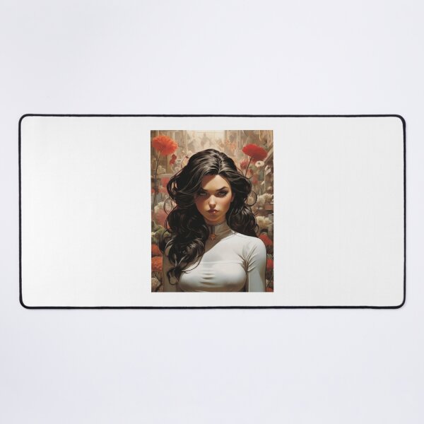Item preview, A woman amidst a lush garden designed and sold by KilianSzmid.