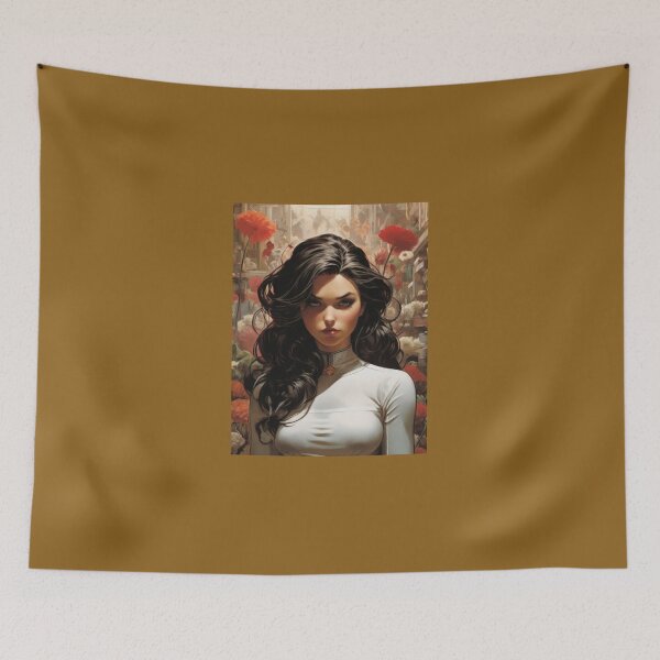 Item preview, A woman amidst a lush garden designed and sold by KilianSzmid.
