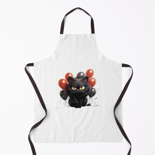 Item preview, Grumpy Funny and Purrfectly Mischievous Black Cat Balloon Bonanza! designed and sold by dcohea.