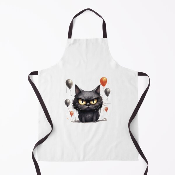Item preview, Grumpy Funny and Purrfectly Mischievous Black Cat Balloon Bonanza! designed and sold by dcohea.