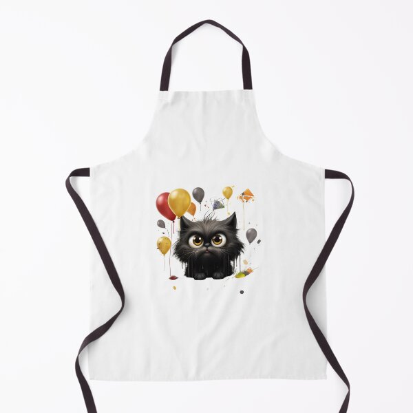 Item preview, Grumpy Funny and Purrfectly Mischievous Black Cat Balloon Bonanza! designed and sold by dcohea.