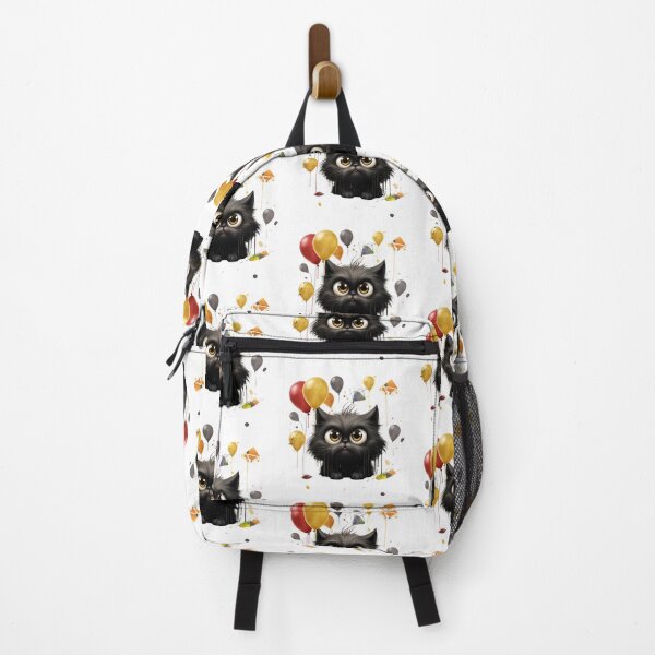 Item preview, Grumpy Funny and Purrfectly Mischievous Black Cat Balloon Bonanza! designed and sold by dcohea.