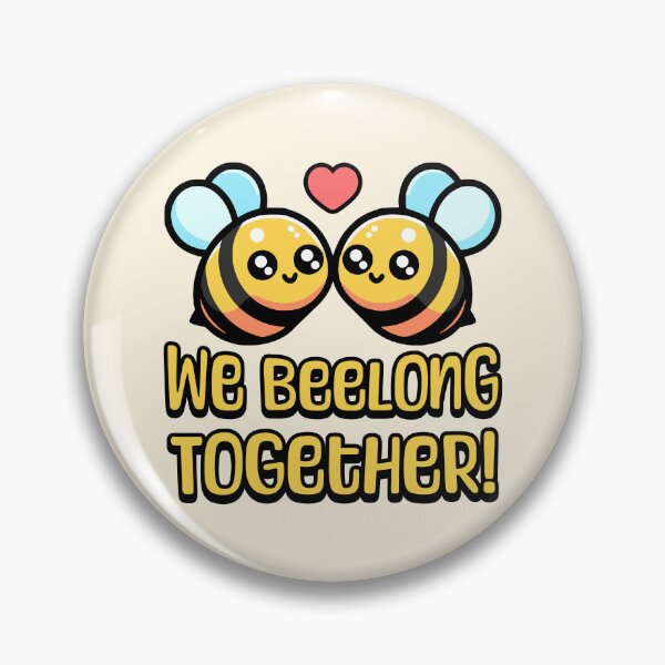 Item preview, We Beelong Together! Cute Bumble Bee Pun Cartoon designed and sold by PMCreative.