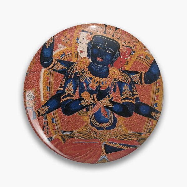 Item preview, Mandala 191 Guhyasamaja Buddhist Deity Akshobhyavajra 1400s designed and sold by GuyBlank.
