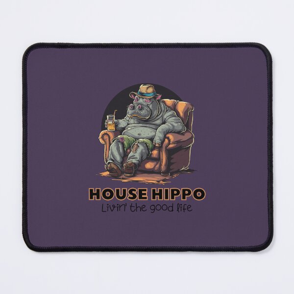 Item preview, Cozy House Hippo Shirt: Adorable Sofa Lounging Design for Animal Lovers! designed and sold by zax454.