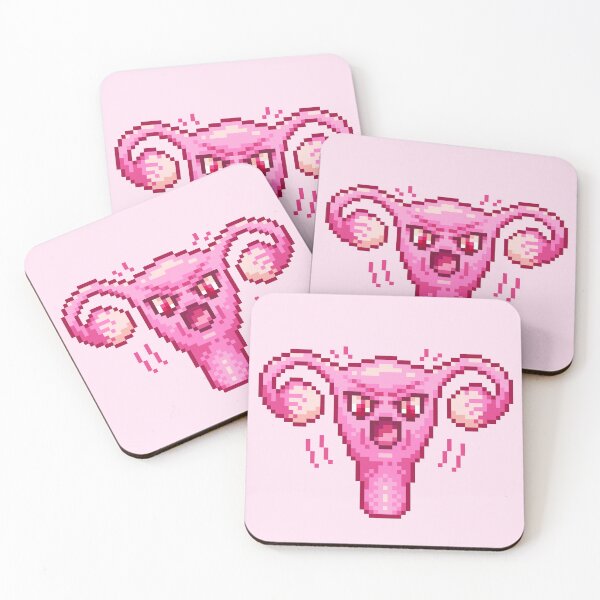 Item preview, Angry Uterus Has Had Enough - Pixel Art designed and sold by HeatherUnderground.