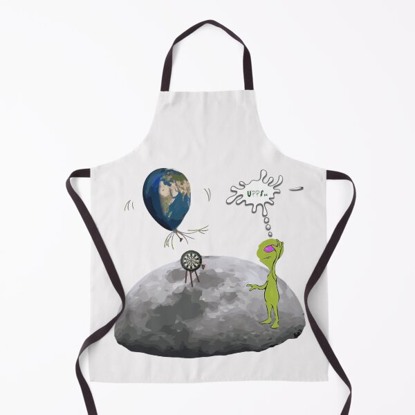 Item preview, Creative fun design Alien playing darts above Earth designed and sold by Origens by Ruben G.T..