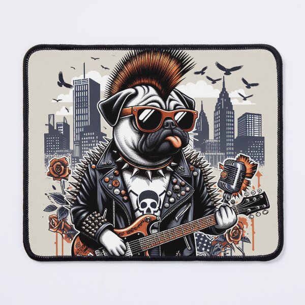 Item preview, Pug Power: Punk Attitude designed and sold by studiobrazuka.