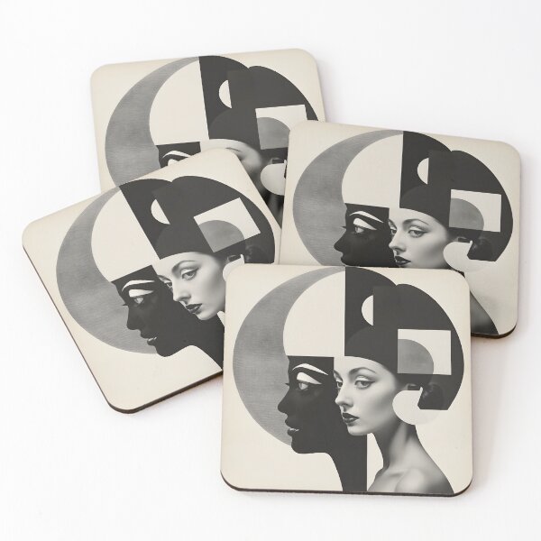 Item preview, Black and white portrait of woman surrealistic design designed and sold by Raluk.