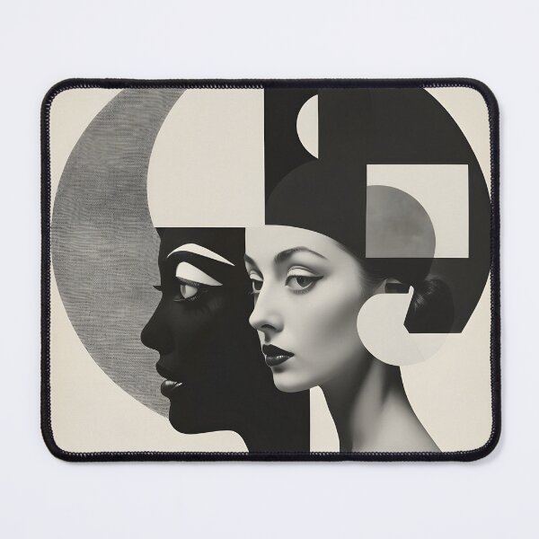 Item preview, Black and white portrait of woman surrealistic design designed and sold by Raluk.