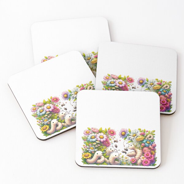 Item preview, Worms and Bees among the Flowers designed and sold by ArtzyOne431.