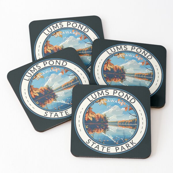Item preview, Lums Pond State Park Delaware Travel Art Badge designed and sold by KrisSidDesigns.