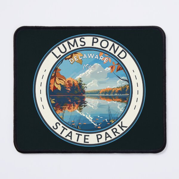 Item preview, Lums Pond State Park Delaware Travel Art Badge designed and sold by KrisSidDesigns.