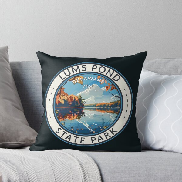 Item preview, Lums Pond State Park Delaware Travel Art Badge designed and sold by KrisSidDesigns.