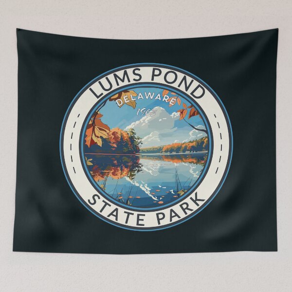 Item preview, Lums Pond State Park Delaware Travel Art Badge designed and sold by KrisSidDesigns.