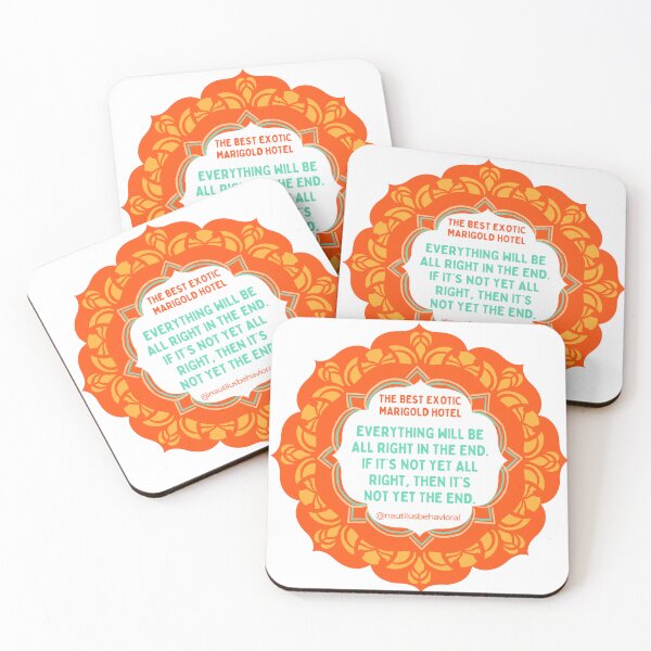 Item preview, Everything Will Be All Right in the End - Pop Culture - Best Exotic Marigold Quote designed and sold by nautilushealth.