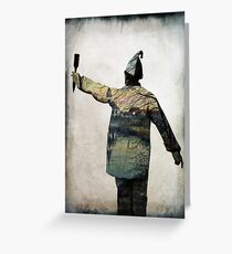 Painting white walls Greeting Card