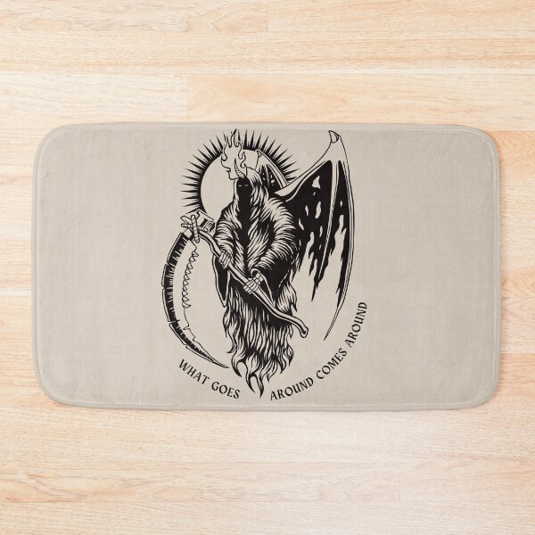 Item preview, What goes around comes around death karma designed and sold by MonochromeEcho.