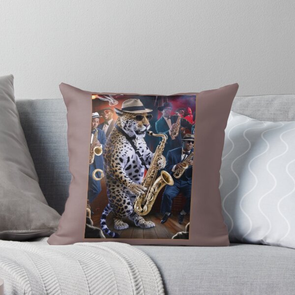 Item preview, Jazzy Jaguar tocando el saxofón designed and sold by RWCarpenter.