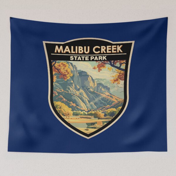 Item preview, Malibu Creek State Park California Vintage Badge designed and sold by KrisSidDesigns.