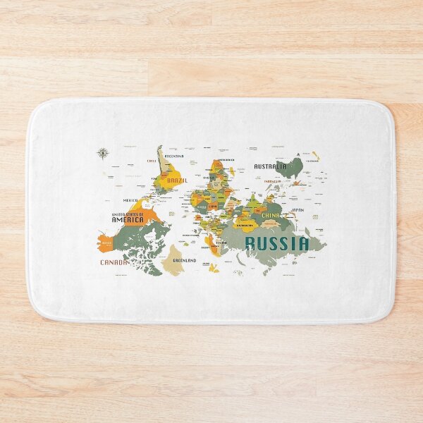Item preview, Upside The World Map designed and sold by sahbender.